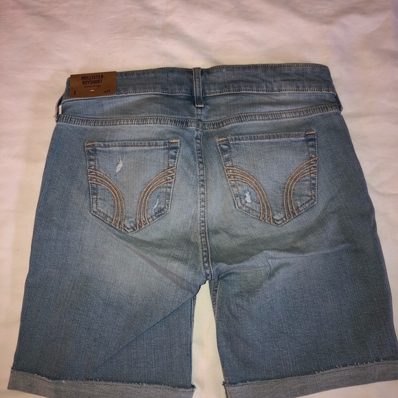 NWT Hollister Denim JEAN BOYSHORT SHORTS SZ 1 W25 - Picture 4 of 6